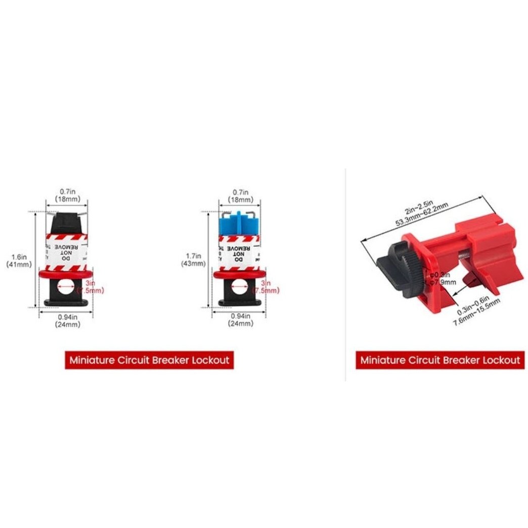 LOTO safety lockout kit | padlocks | lockout hasps | electrical plug lockout | valve lockouts | cable lockouts | circuit breaker lockouts | warning tags | 400x240x240mm | red/black 7 LOTO safety lockout kit | padlocks | lockout hasps | electrical plug lockout | valve lockouts | cable lockouts | circuit breaker lockouts | warning tags | 400x240x240mm | red/black 7