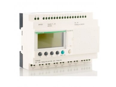 Loginis valdiklis | 6,2W | 24VDC | 8/5 A | Zelio | SR3 B261BD | Schneider Electric Loginis valdiklis | 6,2W | 24VDC | 8/5 A | Zelio | SR3 B261BD | Schneider Electric