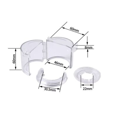 LOTO lockout device for emergency STOP button | Ø22.5-30mm | plastic 3 LOTO lockout device for emergency STOP button | Ø22.5-30mm | plastic 3