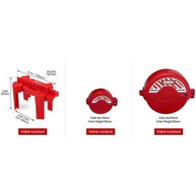 LOTO safety lockout kit | padlocks | lockout hasps | electrical plug lockout | valve lockouts | cable lockouts | circuit breaker lockouts | warning tags | 400x240x240mm | red/black 8 LOTO safety lockout kit | padlocks | lockout hasps | electrical plug lockout | valve lockouts | cable lockouts | circuit breaker lockouts | warning tags | 400x240x240mm | red/black 8