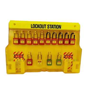 LOTO Safety lockout equipment and padlock storage box with transparent door | 558x393x65mm | plastic | surface-mounted | yellow 2 LOTO Safety lockout equipment and padlock storage box with transparent door | 558x393x65mm | plastic | surface-mounted | yellow 2