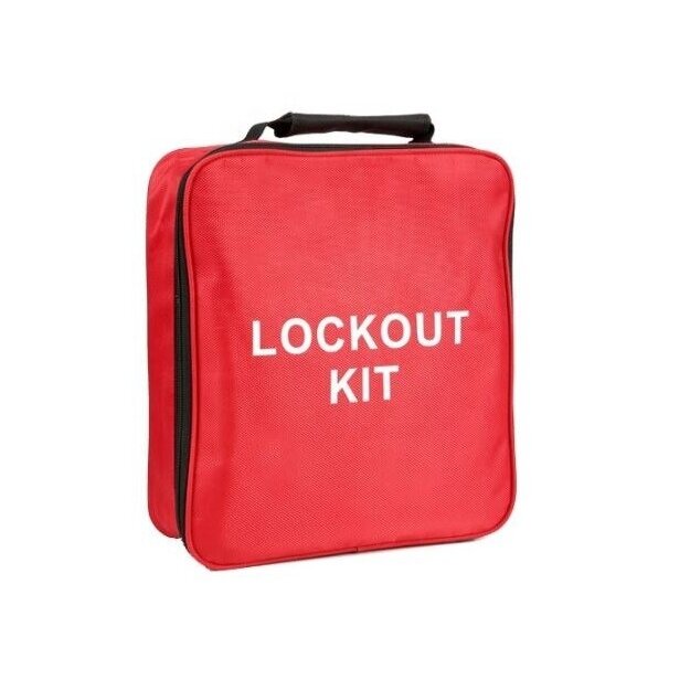 LOTO safety lockout equipment bag | lock storage bag | 280x300x80mm | red LOTO safety lockout equipment bag | lock storage bag | 280x300x80mm | red