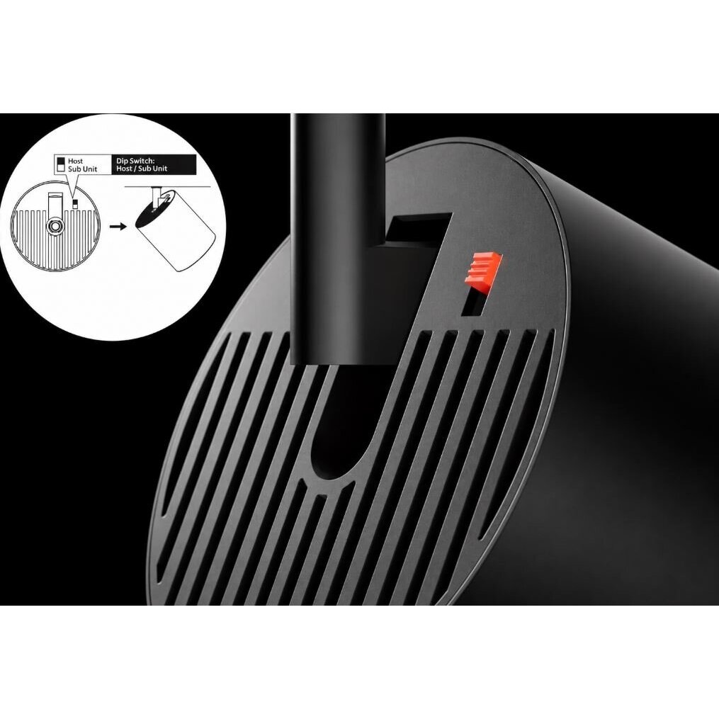 Directional Speaker | for 4-Wire Track | with Bluetooth | 10W | 85-265VDC | Ø65x75mm | Black 6 Directional Speaker | for 4-Wire Track | with Bluetooth | 10W | 85-265VDC | Ø65x75mm | Black 6