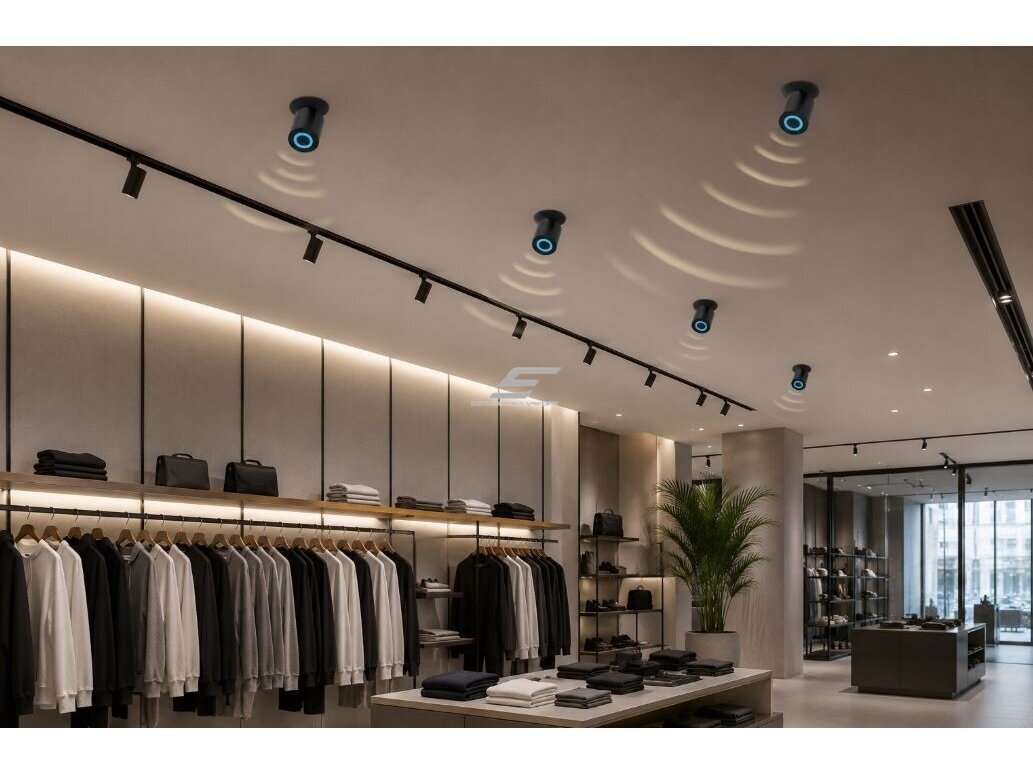 Lubinė garso kolonėlė | kryptinė | su Bluetooth | 10W | 85-265VDC | Ø75x75mm | juoda 6 Lubinė garso kolonėlė | kryptinė | su Bluetooth | 10W | 85-265VDC | Ø75x75mm | juoda 6