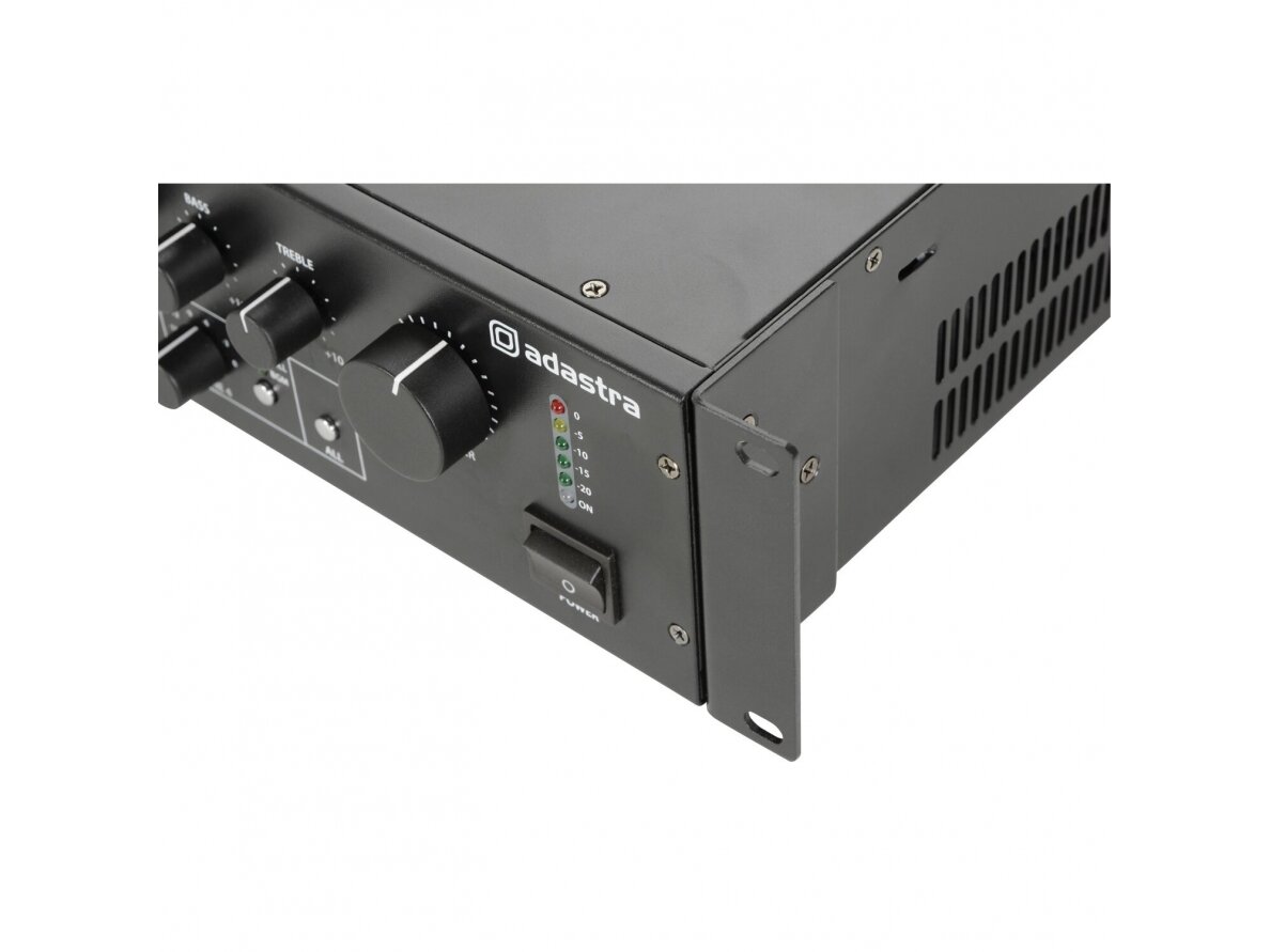 Audio muzikos stiprintuvas | 4 zonų | 100V | su "Bluetooth" grotuvu | Adastra | RM244V 3 Audio muzikos stiprintuvas | 4 zonų | 100V | su "Bluetooth" grotuvu | Adastra | RM244V 3