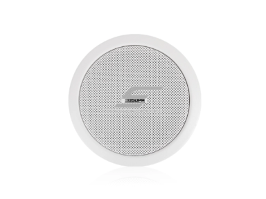Lubinė garso kolonėlė | 70V/100V | 10W | 92dB | Ø200mm | metalinės grotelės | 6.5" dydžio garsiakalbis | balta Lubinė garso kolonėlė | 70V/100V | 10W | 92dB | Ø200mm | metalinės grotelės | 6.5" dydžio garsiakalbis | balta