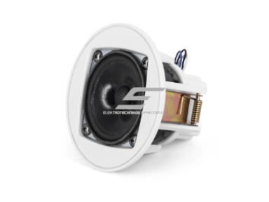 Lubinė garso kolonėlė | 70V/100V | 6W | Ø90mm | be rėmelio | Full-range 3" garsiakalbis | Anti-dust / anti-drip apsauga | balta Lubinė garso kolonėlė | 70V/100V | 6W | Ø90mm | be rėmelio | Full-range 3" garsiakalbis | Anti-dust / anti-drip apsauga | balta