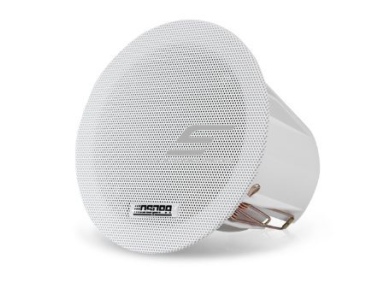 Lubinė garso kolonėlė | 70V/100V | 6W | Ø106mm | su vandeniui atsapariu dangteliu | Full-range 3" garsiakalbis | balta Lubinė garso kolonėlė | 70V/100V | 6W | Ø106mm | su vandeniui atsapariu dangteliu | Full-range 3" garsiakalbis | balta