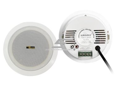 Lubinė garso kolonėlė namams | viešosioms erdvėms | su Bluetooth | 10W | 230VAC | Ø165mm | balta Lubinė garso kolonėlė namams | viešosioms erdvėms | su Bluetooth | 10W | 230VAC | Ø165mm | balta