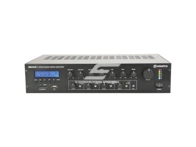 Audio muzikos stiprintuvas | 4 zonų | 100V | su "Bluetooth" grotuvu | Adastra | RM244V