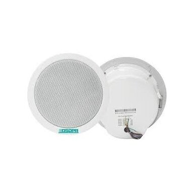 Griestu skaļrunis | 70V/100V | 6W | 91dB | ar metāla ugunsdrošo kupolu | 6.5" skaļrunis Griestu skaļrunis | 70V/100V | 6W | 91dB | ar metāla ugunsdrošo kupolu | 6.5" skaļrunis