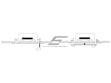 Lubinė garso kolonėlė | 20W | 8 omų | Ø233x97mm | balta 2