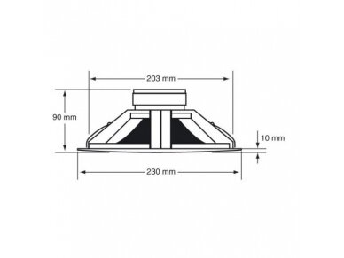 Lubinė garso kolonėlė | 100V | 6W RMS | Ø200mm | balta | AUDIOPHONY | CHP606 2 Lubinė garso kolonėlė | 100V | 6W RMS | Ø200mm | balta | AUDIOPHONY | CHP606 2
