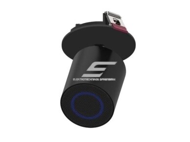 Lubinė garso kolonėlė | kryptinė | su Bluetooth | 10W | 85-265VDC | Ø75x75mm | juoda Lubinė garso kolonėlė | kryptinė | su Bluetooth | 10W | 85-265VDC | Ø75x75mm | juoda
