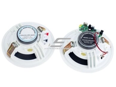 Lubinė garso kolonėlė namams | viešosioms erdvėms | su Bluetooth | 4x10W | 12V | Ø165mm | IPX6 | balta 1