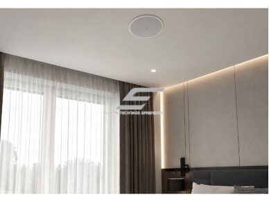 Lubinė garso kolonėlė namams | su Bluetooth | 2x50W | 24VDC | Ø205mm | LAN | Wi-Fi | balta 4