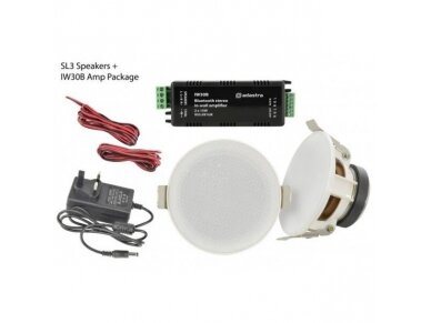 Lubinės garso kolonėlės namams | su Bluetooth | 2x75mm | 2x15W | balta | Adastra | SL3-BT 1