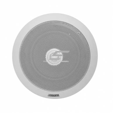 Koaksiālais griestu skaļrunis | 70V/100V | 20W | 88dB | alumīnija režģis | 6.5" skaļrunis