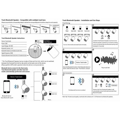 Kierunkowy głośnik | do szyny magnetycznej 5 mm | z Bluetooth | 10W | 24-48VDC | Ø65x75mm | czarny 5 Kierunkowy głośnik | do szyny magnetycznej 5 mm | z Bluetooth | 10W | 24-48VDC | Ø65x75mm | czarny 5