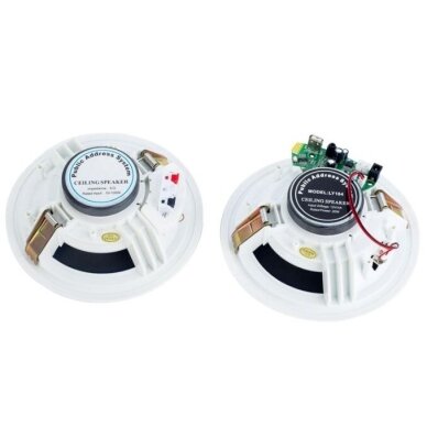 Lakkekõlar kodudesse | avalikesse ruumidesse | Bluetoothiga | 4x10W | 12V | Ø165mm | IPX6 | valge 1 Lakkekõlar kodudesse | avalikesse ruumidesse | Bluetoothiga | 4x10W | 12V | Ø165mm | IPX6 | valge 1