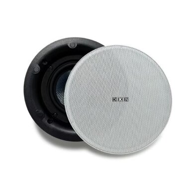 Kodune lakke paigaldatav kõlar | Bluetoothiga | 2x50W | 24VDC | Ø205mm | LAN | Wi-Fi | valge Kodune lakke paigaldatav kõlar | Bluetoothiga | 2x50W | 24VDC | Ø205mm | LAN | Wi-Fi | valge