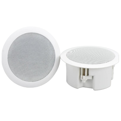 Lakkekõlar kodudesse | avalikesse ruumidesse | Bluetoothiga | 4x20W | 12V | Ø170mm | IPX6 | valge