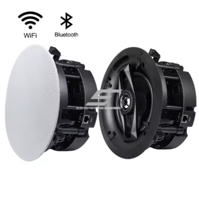 Zestaw głośników sufitowych | 2×35W | Ø 230×105 mm | biały | WiFi | Multiroom/Bluetooth/AUX/RJ45 | głośniki 6.5" niskotonowy + 1" wysokotonowy 2 Zestaw głośników sufitowych | 2×35W | Ø 230×105 mm | biały | WiFi | Multiroom/Bluetooth/AUX/RJ45 | głośniki 6.5" niskotonowy + 1" wysokotonowy 2