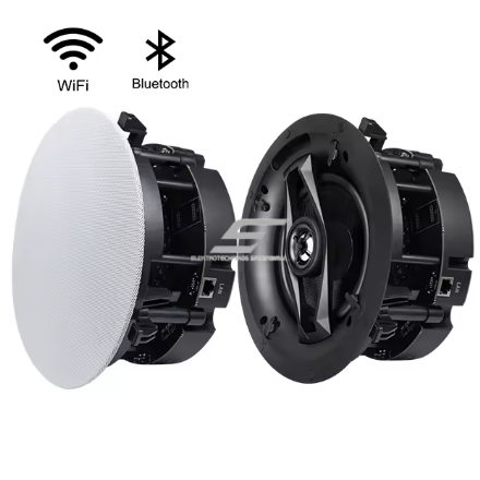 Zestaw głośników sufitowych | 2×35W | Ø 230×105 mm | biały | WiFi | Multiroom/Bluetooth/AUX/RJ45 | głośniki 6.5" niskotonowy + 1" wysokotonowy 2 Zestaw głośników sufitowych | 2×35W | Ø 230×105 mm | biały | WiFi | Multiroom/Bluetooth/AUX/RJ45 | głośniki 6.5" niskotonowy + 1" wysokotonowy 2