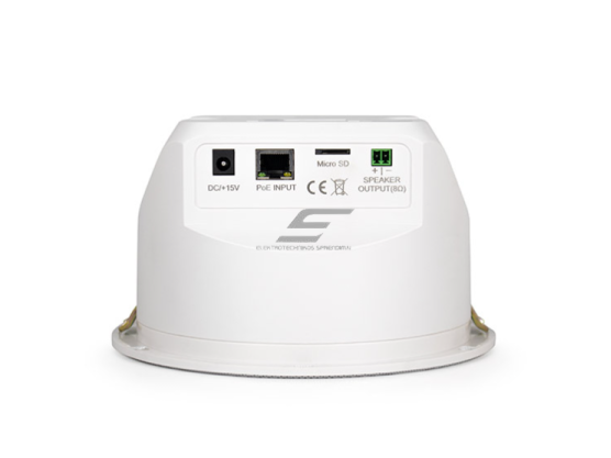 IP tinklo lubinė garso kolonėlė | integruotas stiprintuvas | su PoE maitinimu | 2x9W | Ø185mm | skaitmeninis garso dekodavimas | balta 3 IP tinklo lubinė garso kolonėlė | integruotas stiprintuvas | su PoE maitinimu | 2x9W | Ø185mm | skaitmeninis garso dekodavimas | balta 3