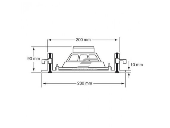 Lubinė garso kolonėlė | 100V | 10W RMS | Ø200mm | balta | AUDIOPHONY | CHP610 2