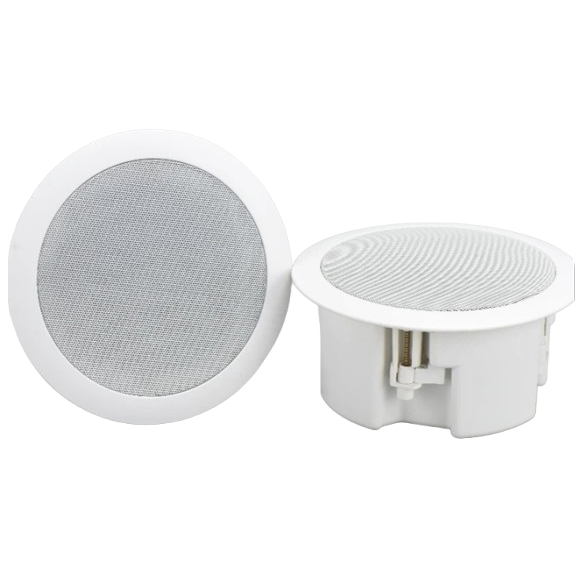 Lakkekõlar kodudesse | avalikesse ruumidesse | Bluetoothiga | 4x20W | 12V | Ø170mm | IPX6 | valge