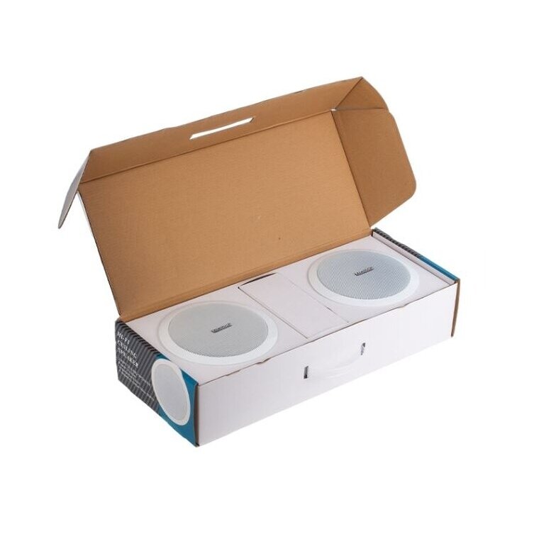 Lakkekõlar kodudesse | avalikesse ruumidesse | Bluetoothiga | 4x10W | 12V | Ø165mm | IPX6 | valge 3