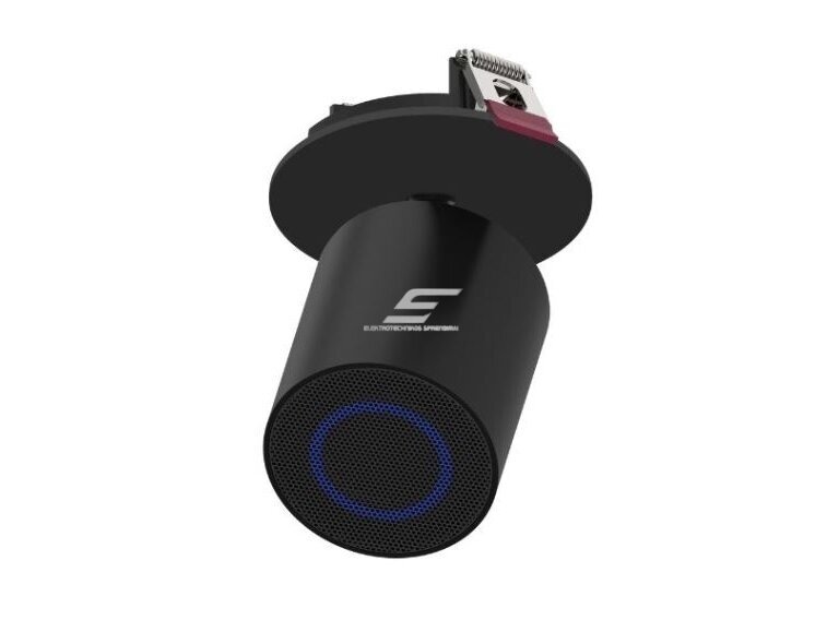 Lubinė garso kolonėlė | kryptinė | su Bluetooth | 10W | 85-265VDC | Ø75x75mm | juoda Lubinė garso kolonėlė | kryptinė | su Bluetooth | 10W | 85-265VDC | Ø75x75mm | juoda