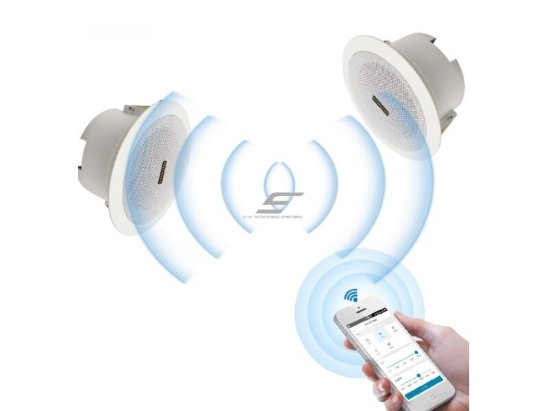 Lubinė garso kolonėlė namams | viešosioms erdvėms | su Bluetooth | 10W | 230VAC | Ø165mm | balta 3 Lubinė garso kolonėlė namams | viešosioms erdvėms | su Bluetooth | 10W | 230VAC | Ø165mm | balta 3