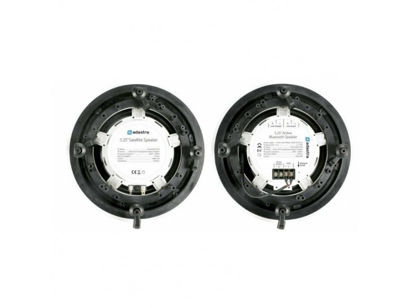 Lubinės garso kolonėlės namams | su Bluetooth | 2x135mm | 2x15W | balta | Adastra | BCS52S 5