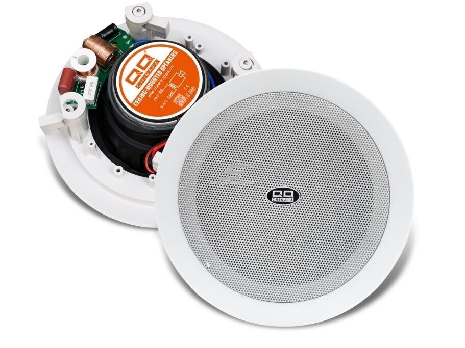 Lubinė garso kolonėlė namams | viešosioms erdvėms | su Bluetooth | 2x30W | 230VAC | Ø200mm | balta Lubinė garso kolonėlė namams | viešosioms erdvėms | su Bluetooth | 2x30W | 230VAC | Ø200mm | balta