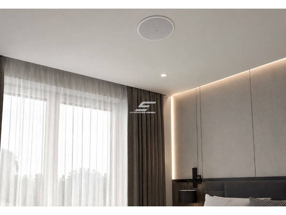 Lubinė garso kolonėlė namams | su Bluetooth | 2x30W/2x50W | PoE++/24VDC | Ø205mm | LAN | Wi-Fi | balta 4