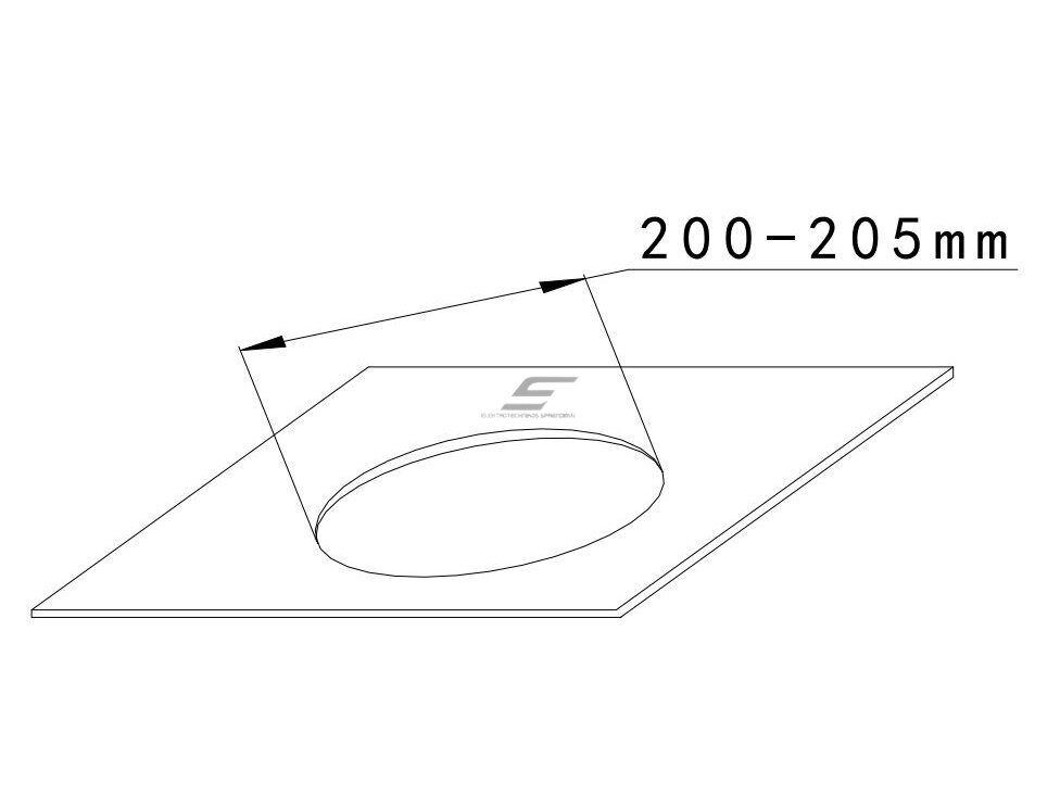 Lubinė garso kolonėlė | 20W | 8 omų | Ø233x97mm | balta 1 Lubinė garso kolonėlė | 20W | 8 omų | Ø233x97mm | balta 1