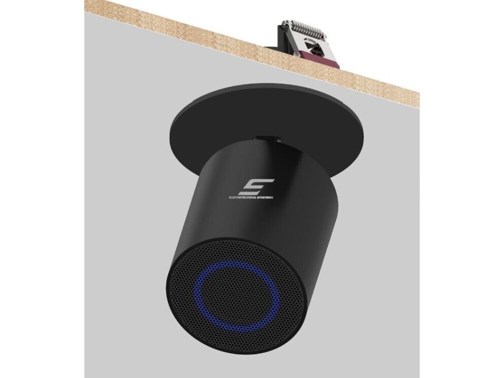 Lubinė garso kolonėlė | kryptinė | su Bluetooth | 10W | 85-265VDC | Ø75x75mm | juoda 1 Lubinė garso kolonėlė | kryptinė | su Bluetooth | 10W | 85-265VDC | Ø75x75mm | juoda 1