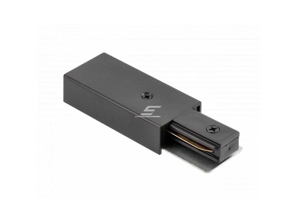 Maitinimo gnybtas | 2 eilučių šviestuvų bėgeliui | 1F | juoda | GTV Lighting | XLT-1FAC69-10 | 5902801321337