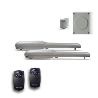 Swing gate opening kit | 24V DC | up to 2m per leaf | with receiver and 2 remotes | 1500N | AVWINGO2024KCER10 Swing gate opening kit | 24V DC | up to 2m per leaf | with receiver and 2 remotes | 1500N | AVWINGO2024KCER10