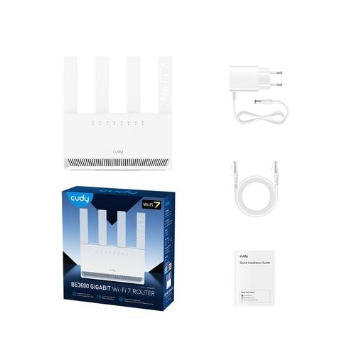 Ruuter | Traadita võrgu edastaja | Wi-Fi 7 | 2.4 GHz + 5 GHz | 3000 Mbit/s | CUDY WR3600E 2