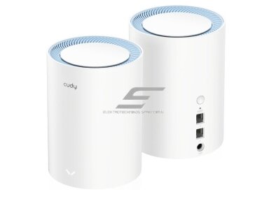 Maršrutizatorius | bevielio tinklo skleidėjas | Wi-Fi Mesh | 2.4GHz (300Mbps) | 5GHz (867Mbps) | 1.2Gbps | 2 vnt. | CUDY | M1200 Maršrutizatorius | bevielio tinklo skleidėjas | Wi-Fi Mesh | 2.4GHz (300Mbps) | 5GHz (867Mbps) | 1.2Gbps | 2 vnt. | CUDY | M1200