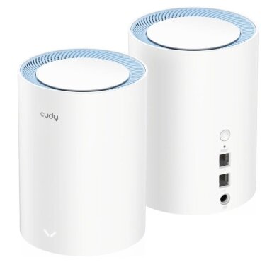 Router | wireless network transmitter | Wi-Fi Mesh | 2.4GHz (300Mbps) | 5GHz (867Mbps) | 1.2Gbps | 2 pcs. | CUDY | M1200 Router | wireless network transmitter | Wi-Fi Mesh | 2.4GHz (300Mbps) | 5GHz (867Mbps) | 1.2Gbps | 2 pcs. | CUDY | M1200