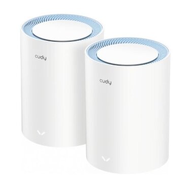 Router | wireless network transmitter | Wi-Fi Mesh | 2.4GHz (300Mbps) | 5GHz (867Mbps) | 1.2Gbps | 2 pcs. | CUDY | M1200 Router | wireless network transmitter | Wi-Fi Mesh | 2.4GHz (300Mbps) | 5GHz (867Mbps) | 1.2Gbps | 2 pcs. | CUDY | M1200