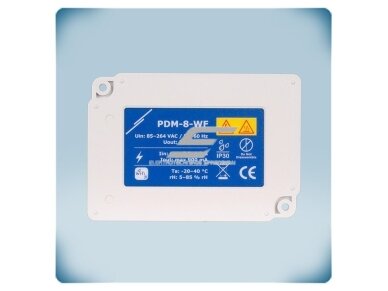 Maitinimo per Modbus modulis su RS485 kartotuvu | 85-264VAC | 2×24VDC 20W | galvaninė izoliacija | IP30 | Sentera Controls | PDM-8-MB 5 Maitinimo per Modbus modulis su RS485 kartotuvu | 85-264VAC | 2×24VDC 20W | galvaninė izoliacija | IP30 | Sentera Controls | PDM-8-MB 5