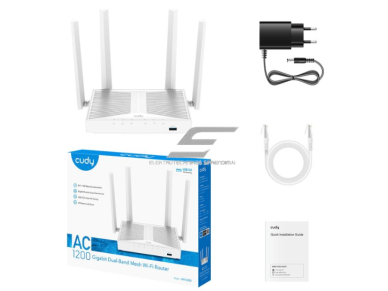 Maršrutizatorius | bevielio tinklo skleidėjas | Wi-Fi 5 | 2.4GHz + 5GHz | iki 1200Mbps | CUDYWR1300S 2