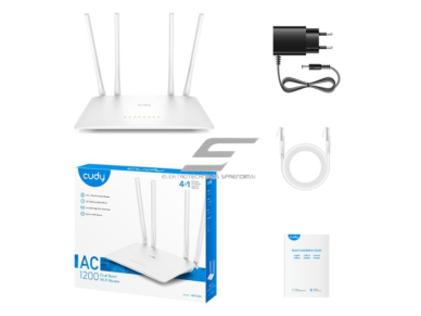 Maršrutizatorius | bevielio tinklo skleidėjas | dviejų juostų | Wi-Fi 5 | 4GHz + 5GHz | 1200Mbps | CUDY WR1200 2 Maršrutizatorius | bevielio tinklo skleidėjas | dviejų juostų | Wi-Fi 5 | 4GHz + 5GHz | 1200Mbps | CUDY WR1200 2