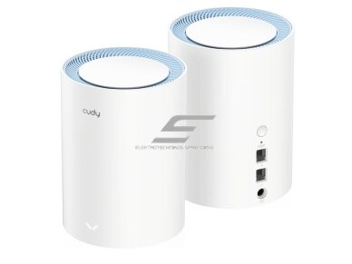 Maršrutizatorius | bevielio tinklo skleidėjas | Wi-Fi Mesh | 2.4GHz (300Mbps) | 5GHz (867Mbps) | 1.2Gbps | 3 vnt. | CUDY | M1200 1 Maršrutizatorius | bevielio tinklo skleidėjas | Wi-Fi Mesh | 2.4GHz (300Mbps) | 5GHz (867Mbps) | 1.2Gbps | 3 vnt. | CUDY | M1200 1