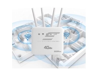 Maršrutizatorius | bevielio tinklo skleidėjas | Wi-Fi 6 | 4G LTE | 300Mbps | LAN/WAN 1 Maršrutizatorius | bevielio tinklo skleidėjas | Wi-Fi 6 | 4G LTE | 300Mbps | LAN/WAN 1